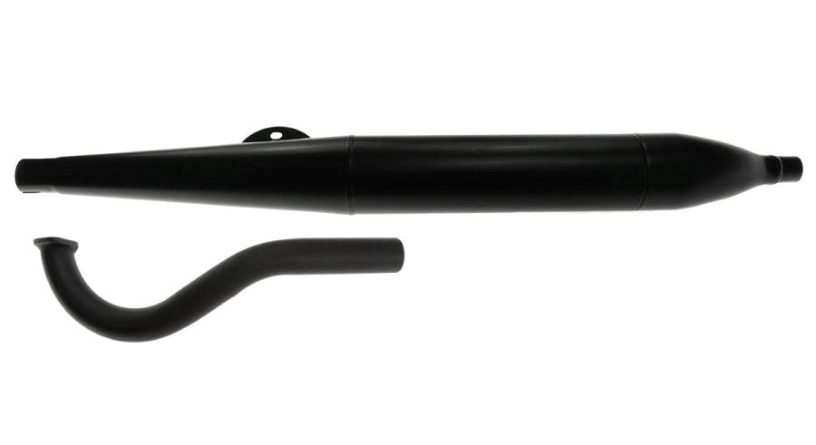 Auspuff Flöte 28 mm schwarz | Puch