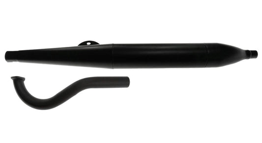 Auspuff Flöte 28 mm schwarz | Puch