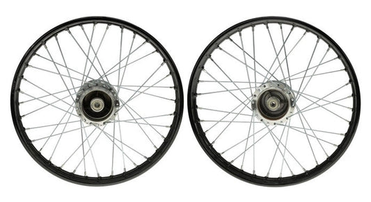 17 Zoll Speichenrad 17x1.40 Schwarz / Verzinkt Satz Puch Maxi S / N A-qualitat