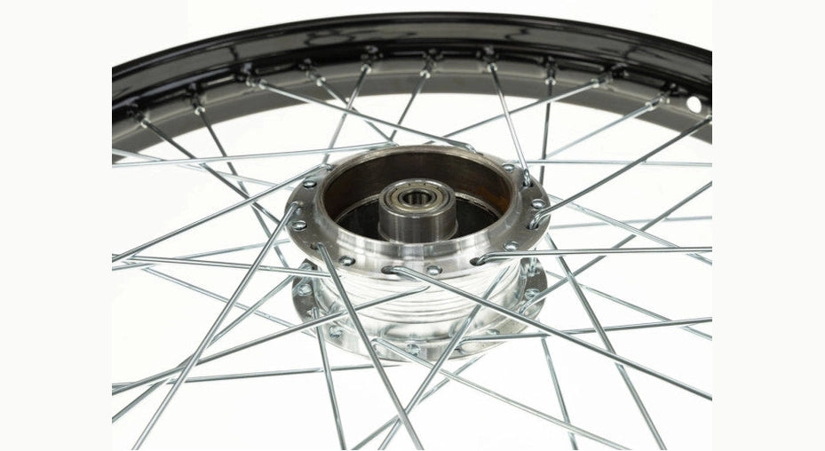 17 Zoll Speichenrad 17x1.40 Schwarz / Verzinkt Satz Puch Maxi S / N A-qualitat